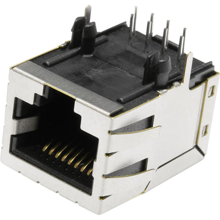 Tootefoto - econ connect MSLT45A juhtmepistmik RJ45 Must, Metallik