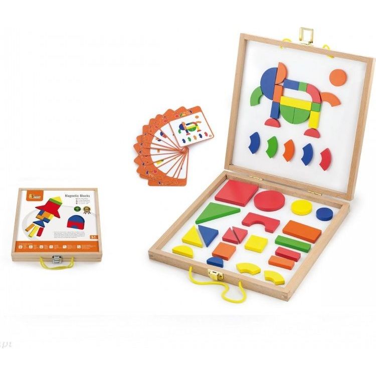 Tootefoto - Viga Wooden Magnetic Puzzle in a suitcase (1450)