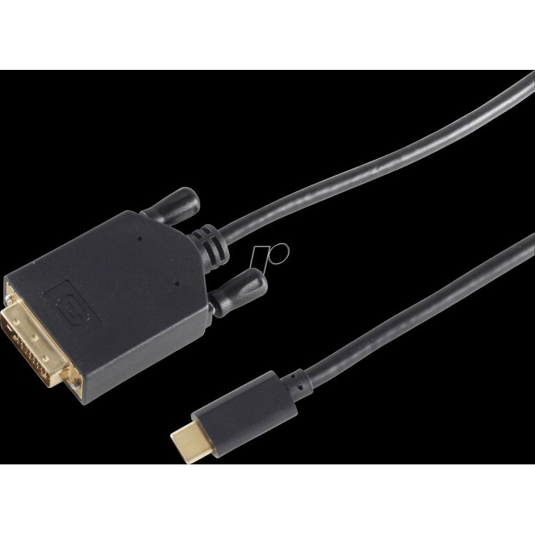 Tootefoto - shiverpeaks BS10-58185 videokaabliadapter 1,8 m DVI-D USB t p-C Must