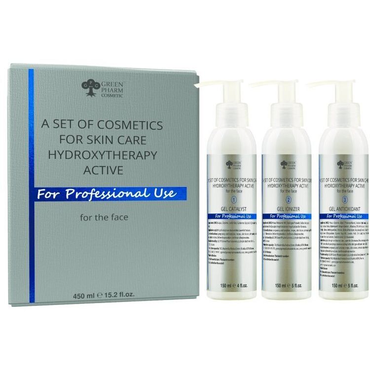 Tootefoto - Elfa Pharm GREEN PHARM COSMETICS_SET Hydroxytherapy Active el z uszczaj cy 150ml + el aktywuj cy 150ml + el agodz cy 150ml
