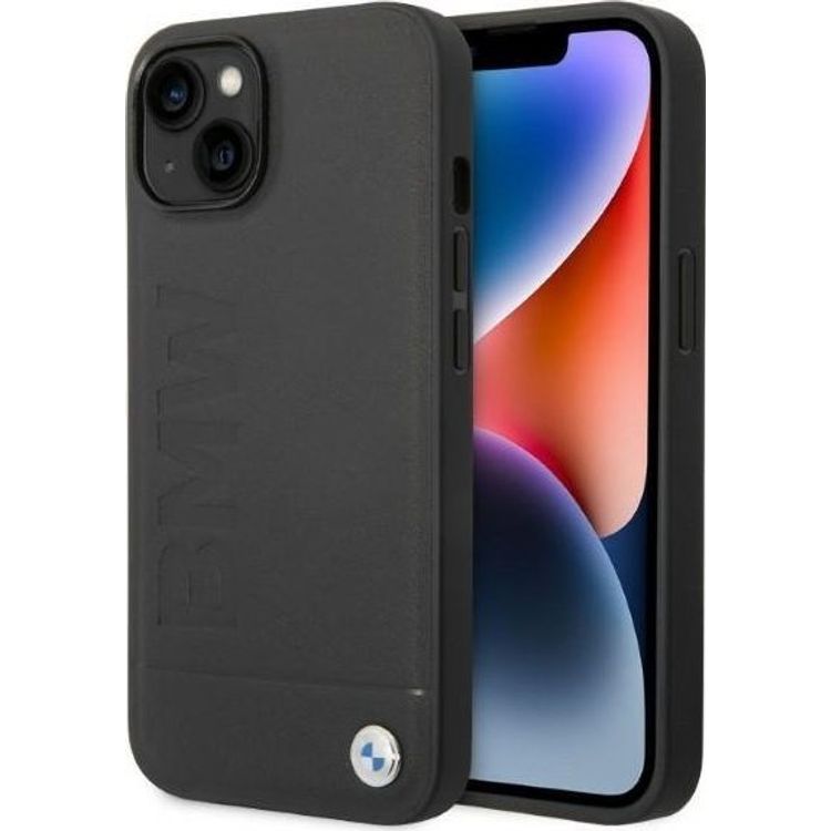 Tootefoto - BMW BMW mbris iPhone 14 6,1-tollise musta/must k va mbrisega Signature Logo Imprint Magsafe
