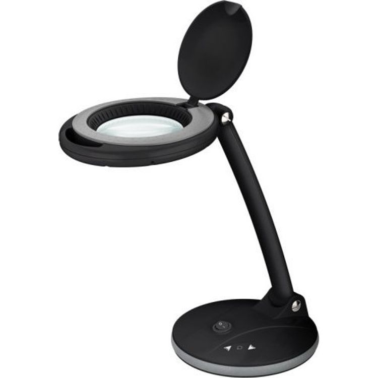 Tootefoto - Goobay LED-suurendusega laualamp alusega, 6 W, must
