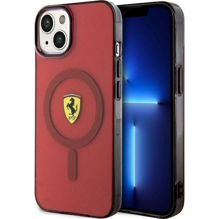 Tootefoto - Ferrari Ferrari Translucent MagSafe iPhone 14 mbris (punane)