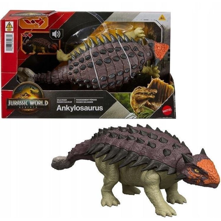 Tootefoto - Jurassic World Rebirth Odrodzenie Ankylozaur Rycz cy dinozaur Figurka JGB87 JGB90