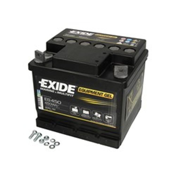 Tootefoto - Akumulator EXIDE 12V 40Ah EQUIPMENT GEL/ EL MARINE/RV (P+ p aski - ford) 210x175x175 B13 - stopka o wysoko ci 10 5 mm (g bokiego roz adowania/zasilaj cy/ elowy)