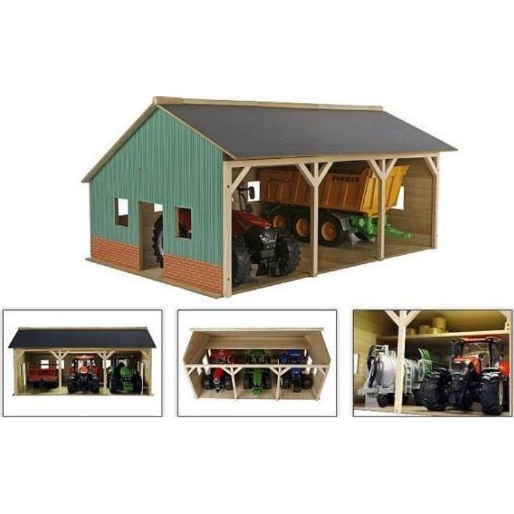 Tootefoto - Hipo Garaa 3-le traktorile 55x77,5x38cm 1:16 HIPO