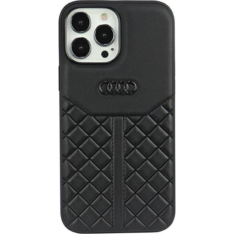 Tootefoto - Audi Audi ehtsast nahast iPhone 13 Pro / 13 6,1-tolline must/must k va mbris AU-TPUPCIP13P-Q8/D1-BK