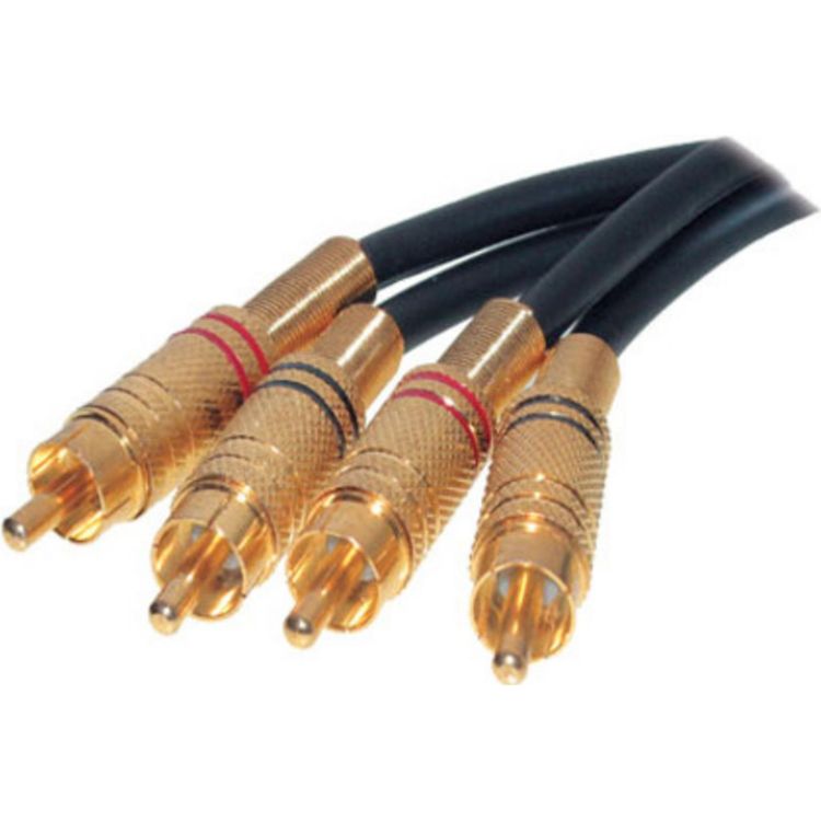 Tootefoto - S/CONN maximum connectivity Cinch Audio-Kabel-2 Metallcinchstecker auf 2 Metallcinchstecker, vergoldet, 10,0m (40230)