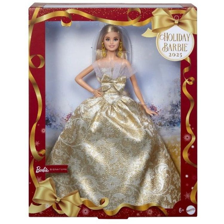 Tootefoto - Lalka Barbie Mattel Barbie wi teczna Lalka kolekcjonerska Blondynka (JBH95)