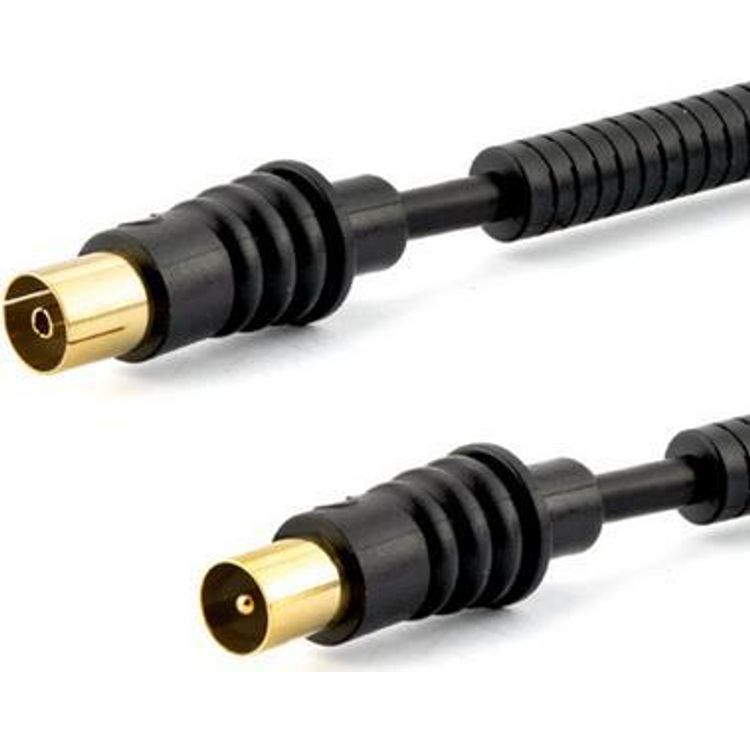 Tootefoto - e+p AB 301 G LOSE koaksiaalkaabel 1,5 m Koaksiaal- Must