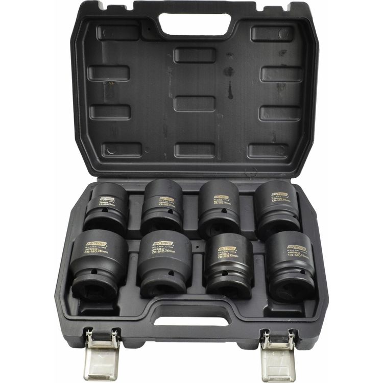 Tootefoto - AWTools AWTOOLS L GIPISKUSTE KOMPLEKT 3/4" 8 tk. BLACK LINE
