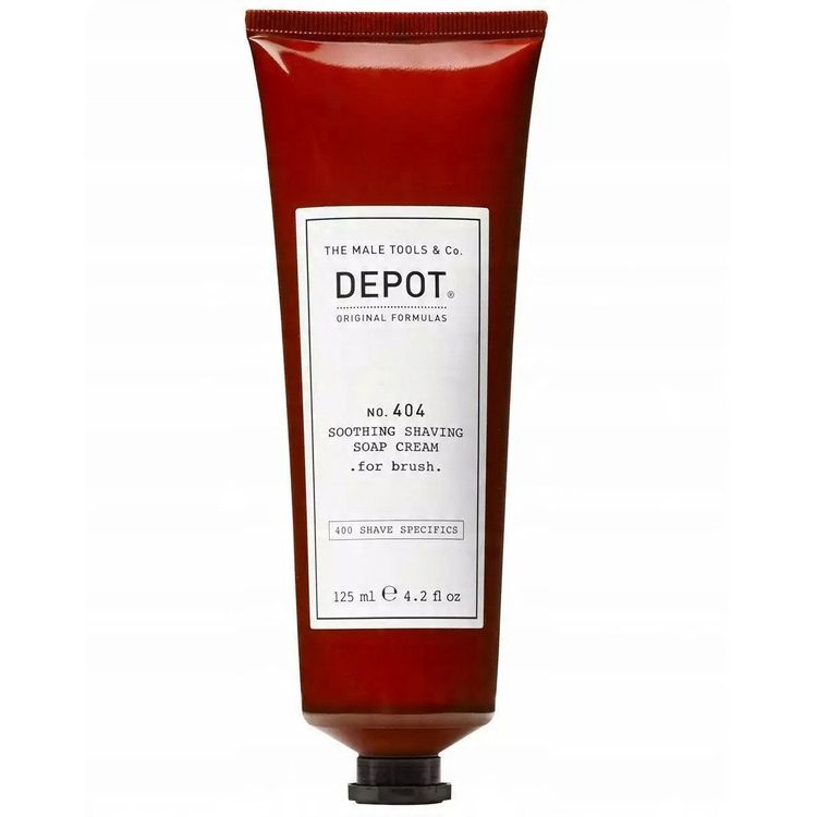 Tootefoto - Depot, 400 raseerimisspetsiifiline nr 404, Allantoin, rahustav, raseerimis seebikreem, 400 ml meestele