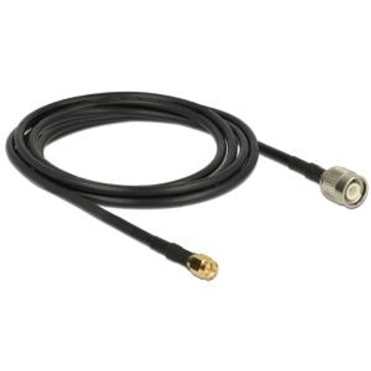 Tootefoto - DeLOCK 89506 koaksiaalkaabel CFD200 2,5 m Terminaals lme kontroller SMA Must