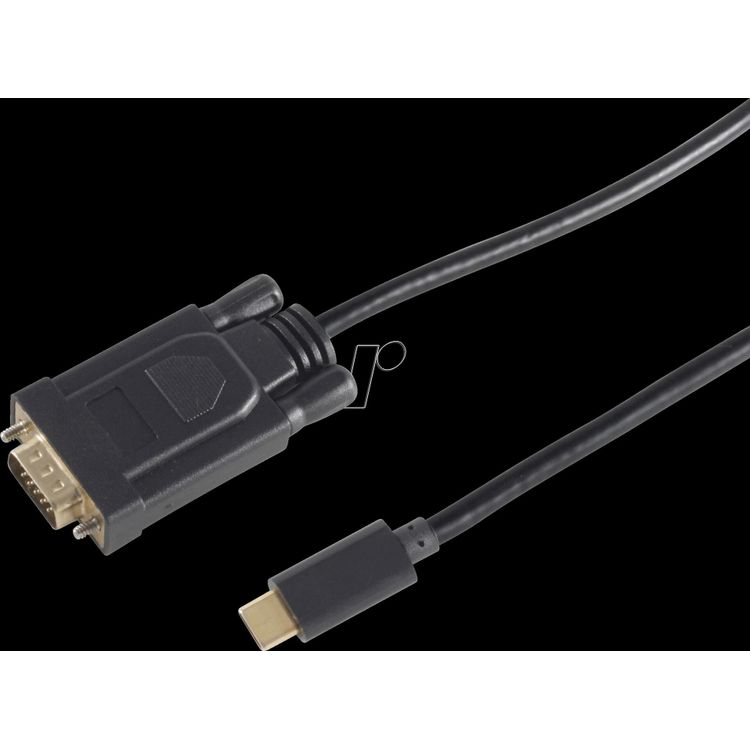 Tootefoto - shiverpeaks BS10-59185 videokaabliadapter 1,8 m USB t p-C VGA (D-Sub) Must