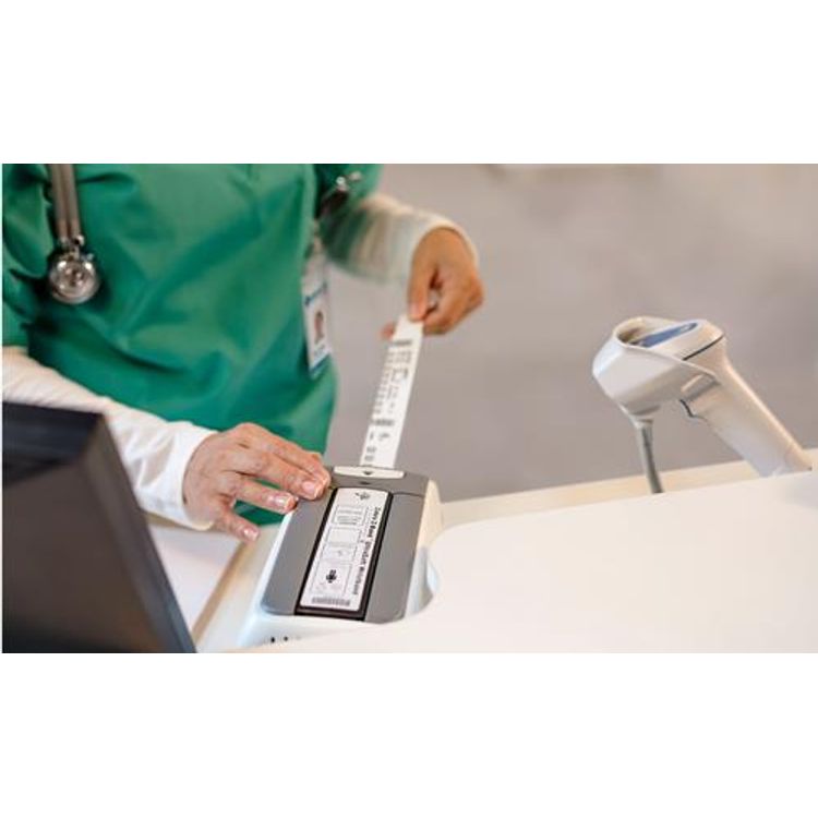 Tootefoto - ZEBRA WRISTBAND, SYNTHETIC, 0.75X6" (19.1X152.4MM), DT, Z BAND ULTRA SOFT, COATED, PERMANENT ADHESIVE, 300/ROLL, 6/BOX (10031296)