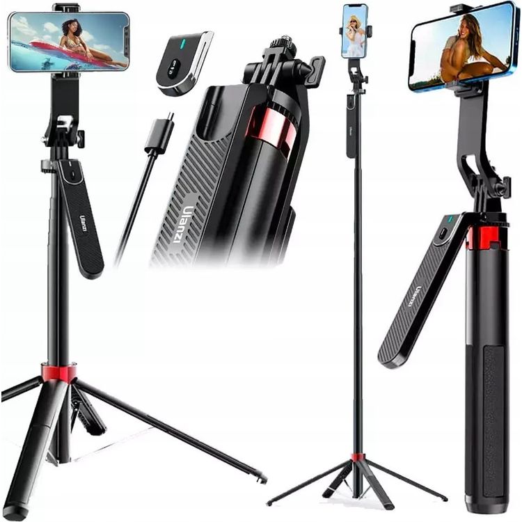 Tootefoto - Selfie stick Ulanzi Selfie Stick statiiv telefonile nutitelefonile 180cm Bluetooth kaugjuhtimispult Ulanzi / Ma09