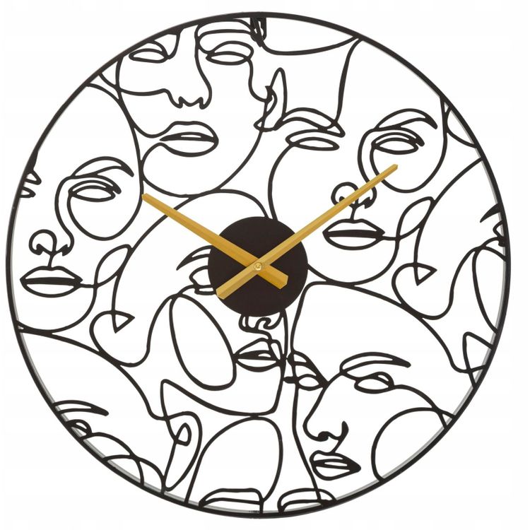 Tootefoto - Boltze FACES seinakell, metall, must, 50 cm