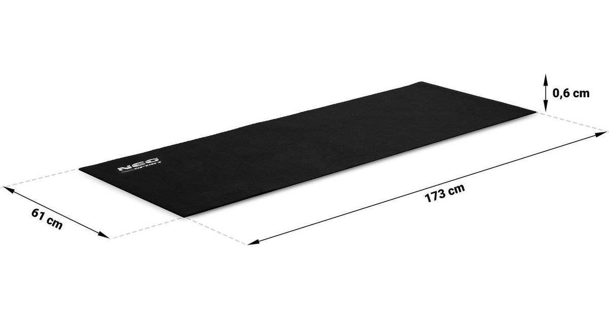 Neo-Sport Training mat NS-921 173 cm x 61 cm x 0.6 cm black - Mats -  Training - Sports and hobbies - MT Shop