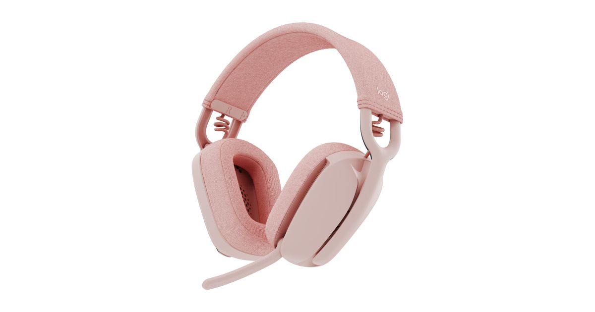 Logitech Zone Vibe 100 Headset Wireless Head band Calls Music Bluetooth Pink Wireless headsets Headphones Audio video MT Shop