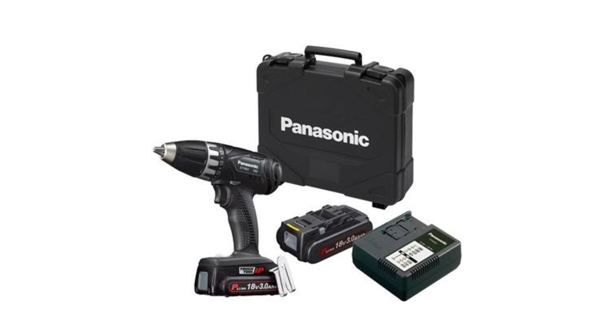 Panasonic cordless drill 18V incl. 2x 3.0Ah batteries and charger in case Battery screwdrivers Cordless tools Tools and accessories MT Shop