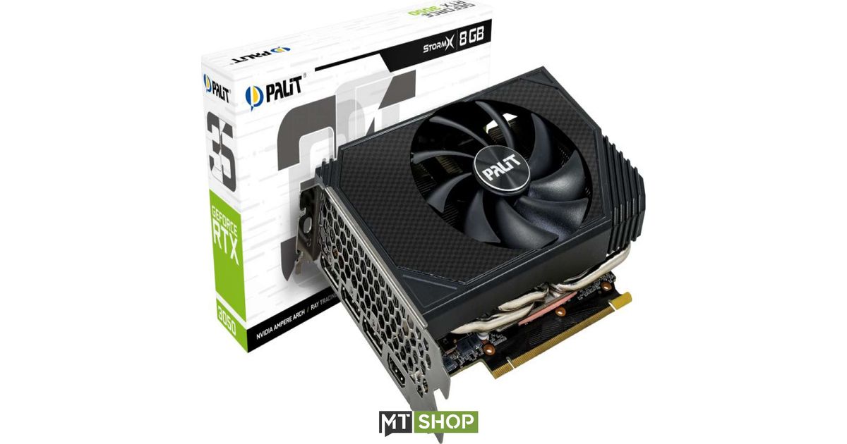 Palit GeForce RTX 3050 StormX 8GB GDDR6 (NE63050019P1-190AF) - Graphics ...