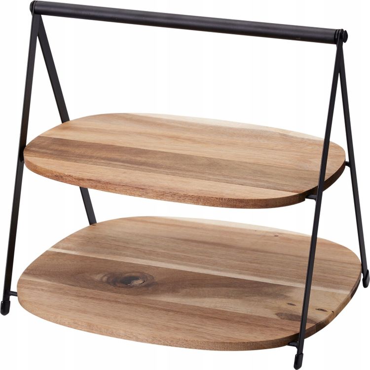 Tootefoto - Lumarko Kahekorruseline QUEST suupistealus, akaatsiatasandid, 27 x 18 x 25 cm