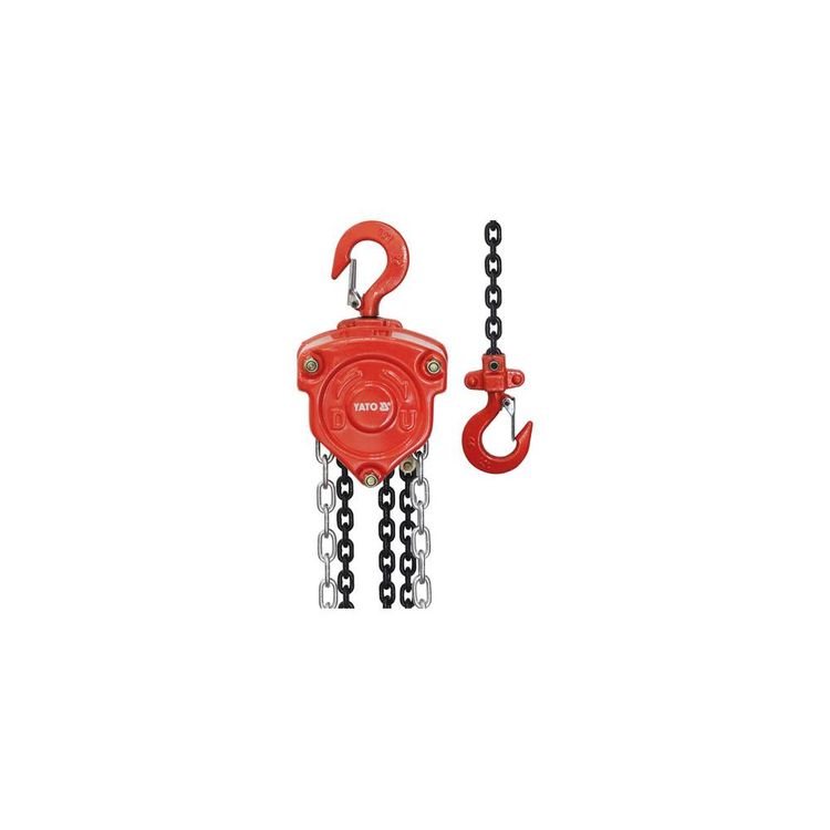 Tootefoto - Yato YT-58953 mehaaniline vints 2000 kg 3 m Must, Punane, Roostevaba teras