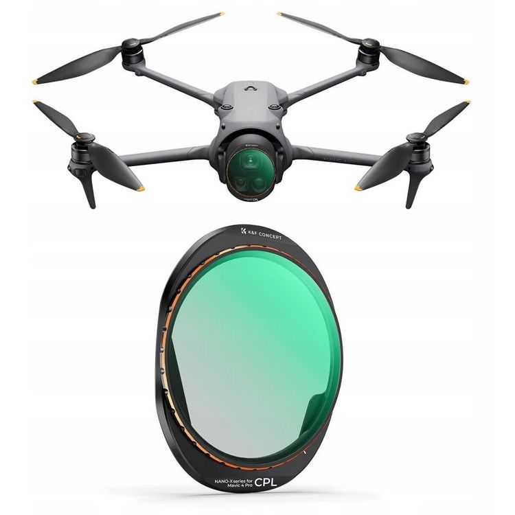 Tootefoto - Polariseeriv Cpl-filter Nano-x 8k Hd K&f kontseptsioon DJI Mavic 4 Pro droonile / Kf01.2071v1