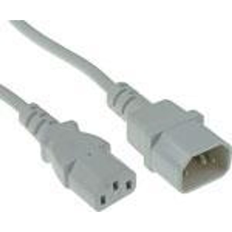 Tootefoto - ACT AK5243 toitekaabel Valge 0,6 m C13 pistikut C14 pistikut