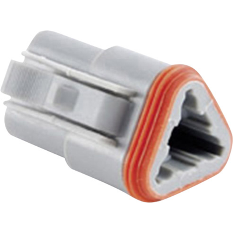 Tootefoto - Amphenol At06 3S Bullet Connector Socket, Straight Total Number Of Pins: 3 Series (Round Connectors): At 1 Pc(S)