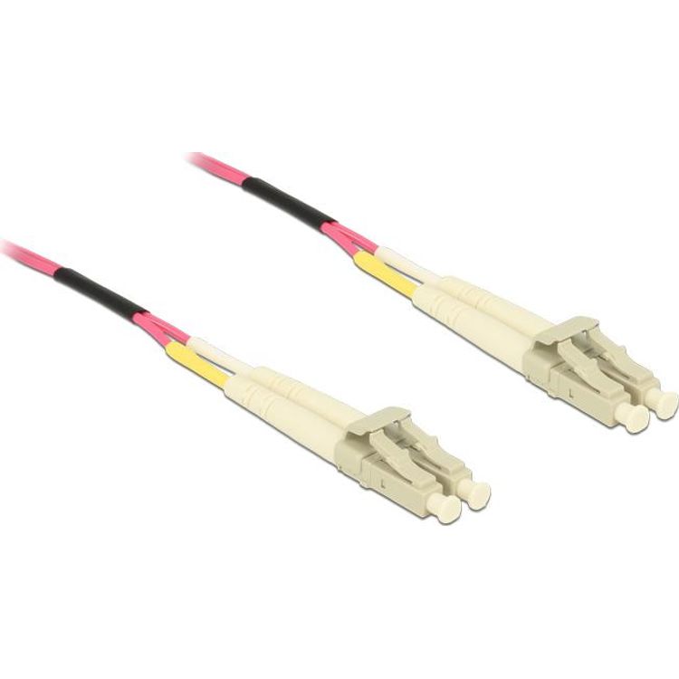 Tootefoto - DeLOCK LC - LC, 5m kiudoptiline kaabel Violetne