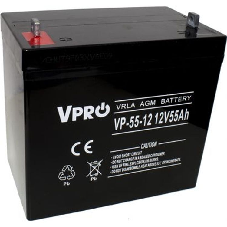 Tootefoto - VOLT POLSKA AGM VPRO 12V 55Ah battery