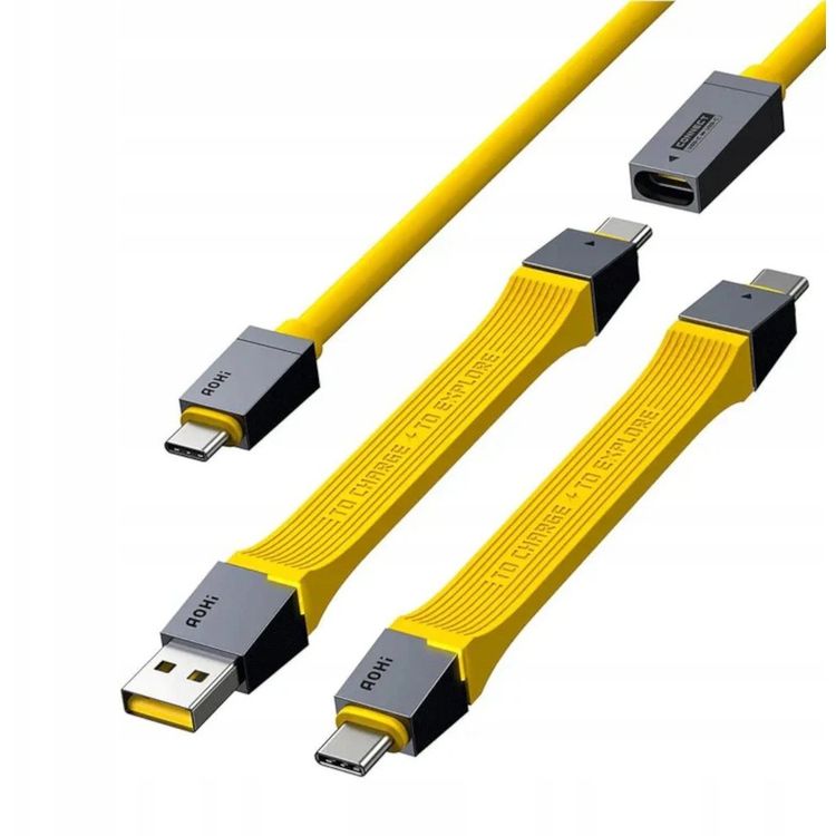 Tootefoto - AOHI USB-kaabel AOHi The Future Racing 4 in 1 240 W USB-C kaablikomplekt