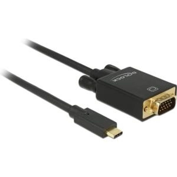 Tootefoto - DeLOCK 85263 videokaabliadapter 3 m USB t p-C VGA (D-Sub) Must