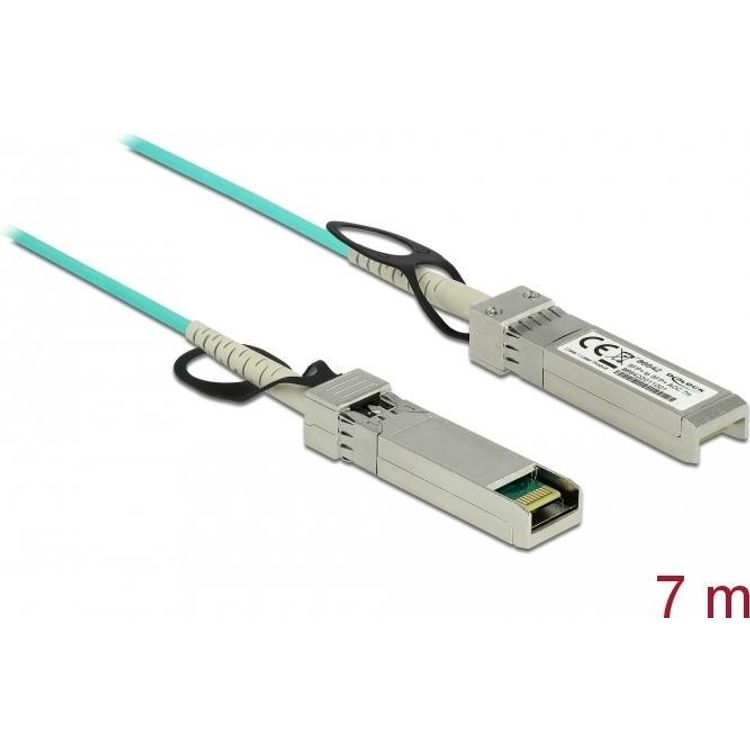 Tootefoto - DeLOCK 86642 kiudoptiline kaabel 7 m SFP+ Rohekassinine v rv
