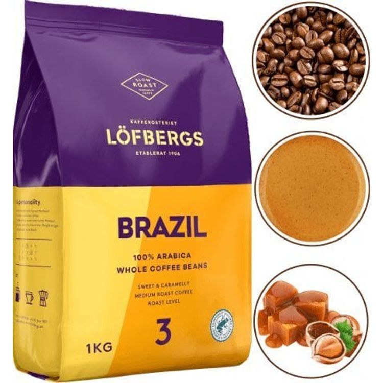 Tootefoto - Lofbergsi kohvioad LOFBERGS BRAZILIA ARABICA 100% KOHVIOIAD 1kg