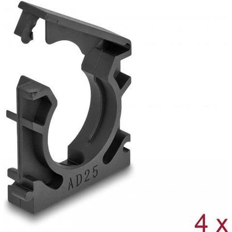 Tootefoto - DeLOCK 60486 juhtmete organisaator Kaablihoidja Must 4 tk