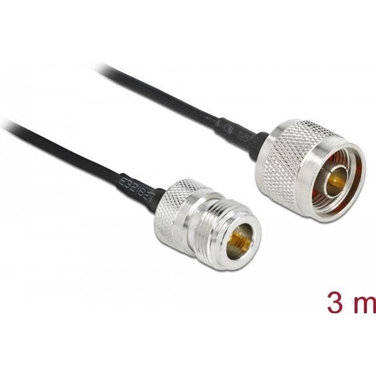 Tootefoto - DeLOCK 90476 koaksiaalkaabel LMR100 3 m Must