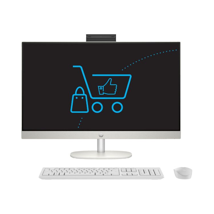 Tootefoto - HP 24 AiO Ryzen 5-7520U/16GB/512 White