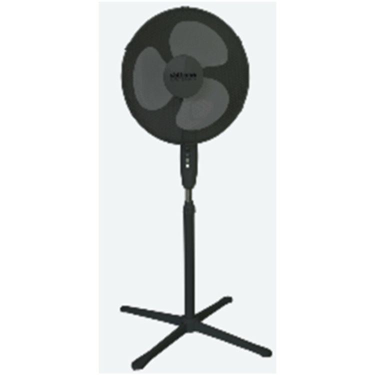 Tootefoto - VOLTENO FLOOR FAN BLACK 40cm CROSS BASE