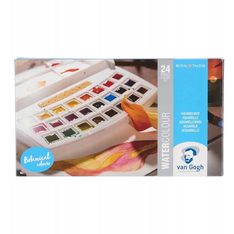 Tootefoto - Talens Van Gogh Akvarell plastikust korpuse botaaniline valikkomplekt | 24 poolikut panni