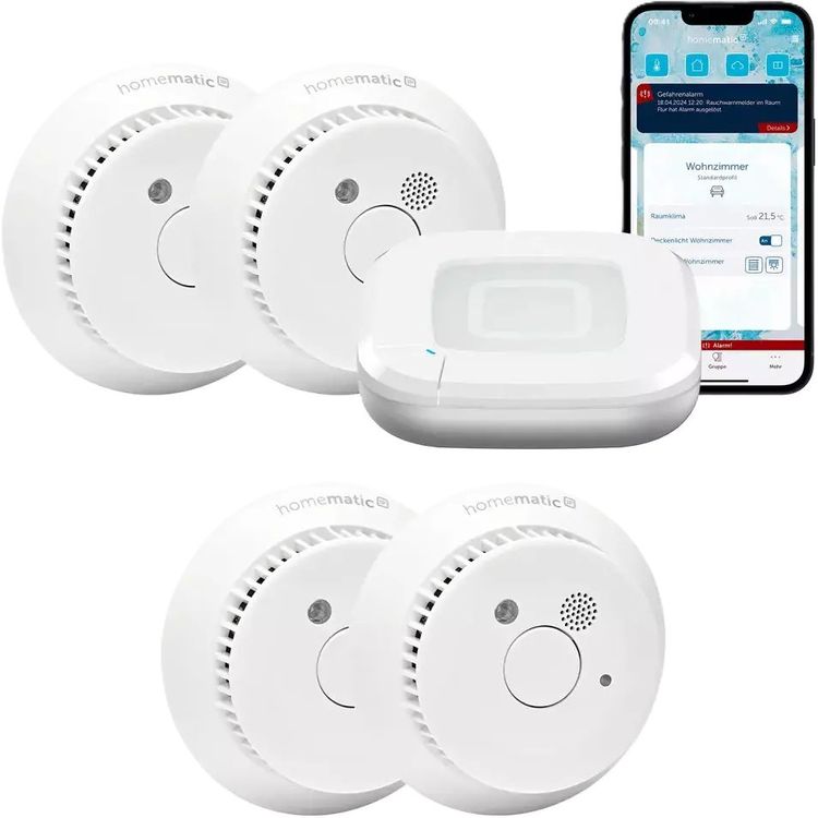Tootefoto - Homemaatiline IP starterikomplekt Rauchwarnmelder - Rauchmelder 4 R ume