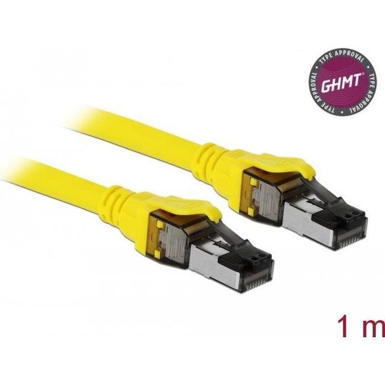 Tootefoto - DeLOCK 86581 v rgukaabel Kollane 1 m Cat8.1 S/FTP (S-STP)