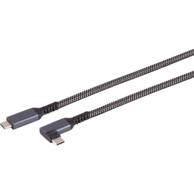 Tootefoto - S-Conn 14-75017 USB Kabel 1 m USB 3.2 Gen 2 (3.1 Gen 2) USB C Schwarz - Wei (14-75017)