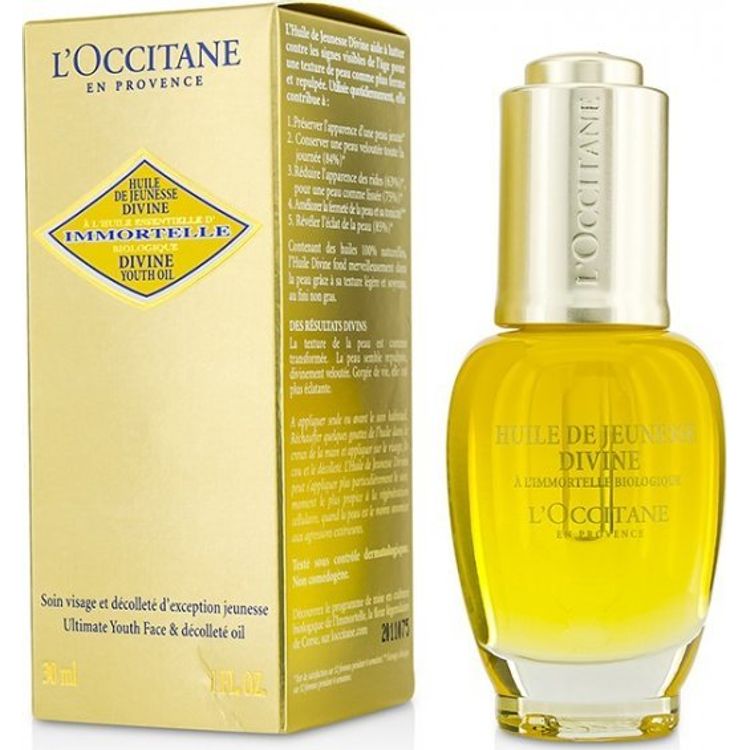 Tootefoto - L'Occitane L'Occitane en Provence, Immortelle Divine, vananemisvastane, li, n ole/kaelale ja dekolteele, 30 ml naistele