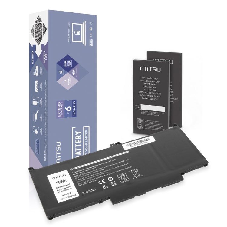Tootefoto - MITSU DELL LATITUDE MXV9V 7200mAh 55Wh 7,6V