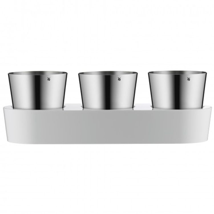 Tootefoto - WMF Herb Garden set 3-pcs. Gourmet Hoonesisene Lillepott Eraldiseisev Roostevaba teras Roostevaba teras, Valge