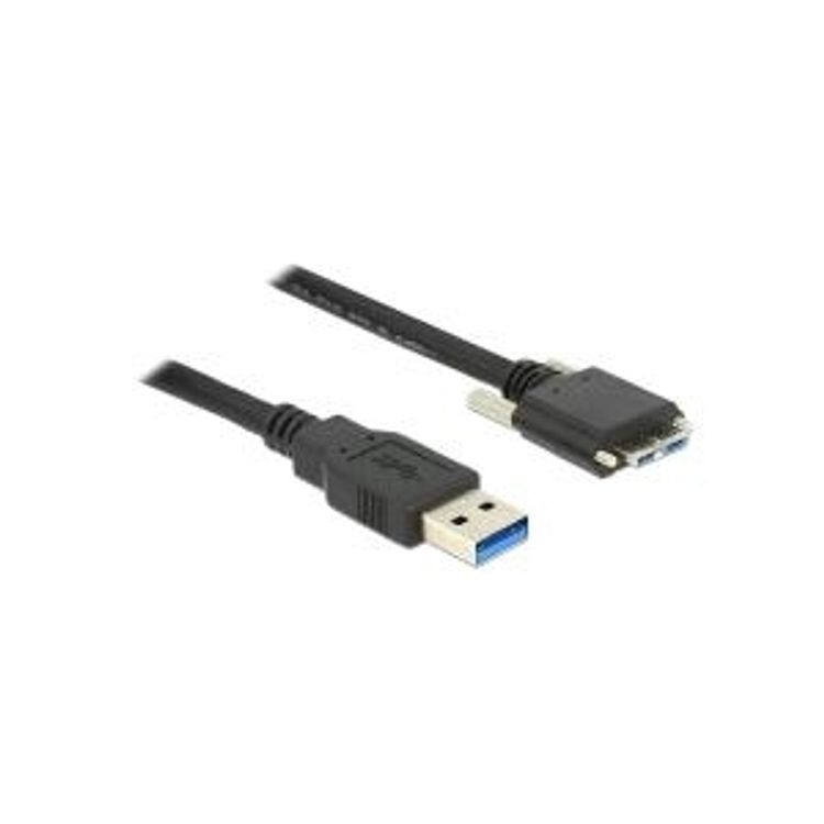 Tootefoto - DeLOCK 1m USB 3.0 USB-kaabel USB 3.2 Gen 1 (3.1 Gen 1) USB A Micro-USB B Must