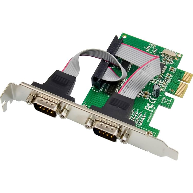 Tootefoto - InLine PCIe 2-Port RS-232 Karte 2x D-Sub 9 Stecker inkl. Low-Profile (76619F)