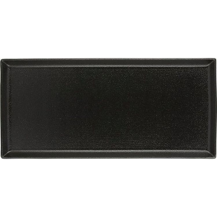 Tootefoto - Equinoxe ristk likukujuline plaat 32,5x15 cm, must